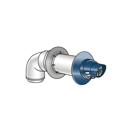 Rinnai 11.5" Non Condensing Horizontal Vent Termination, 3x5 Concentric Kit 223181